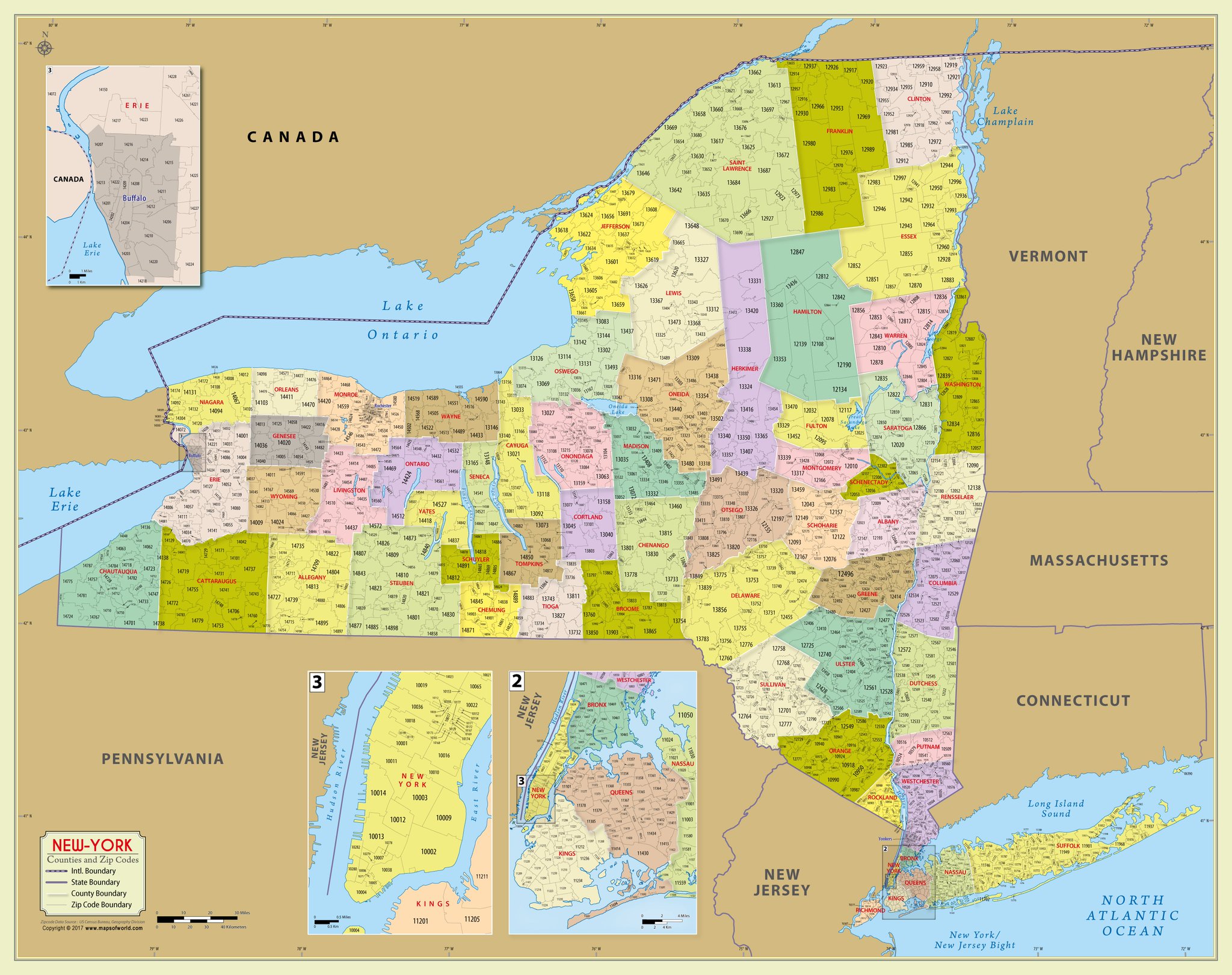 New York Ny Zip Code Map Latin America Map - vrogue.co