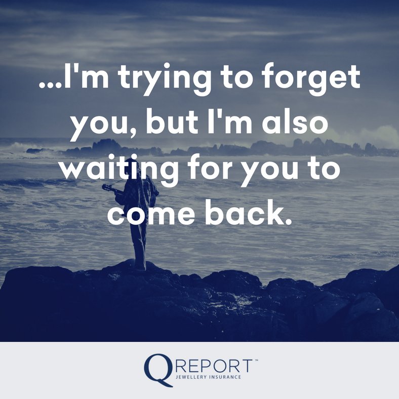 QReport's tweet image. "If it was stolen or lost you would experience two or possibly three emotions;
fear, pain and if you had a Q Report…relief" #JewelleryInsurance @Qreport