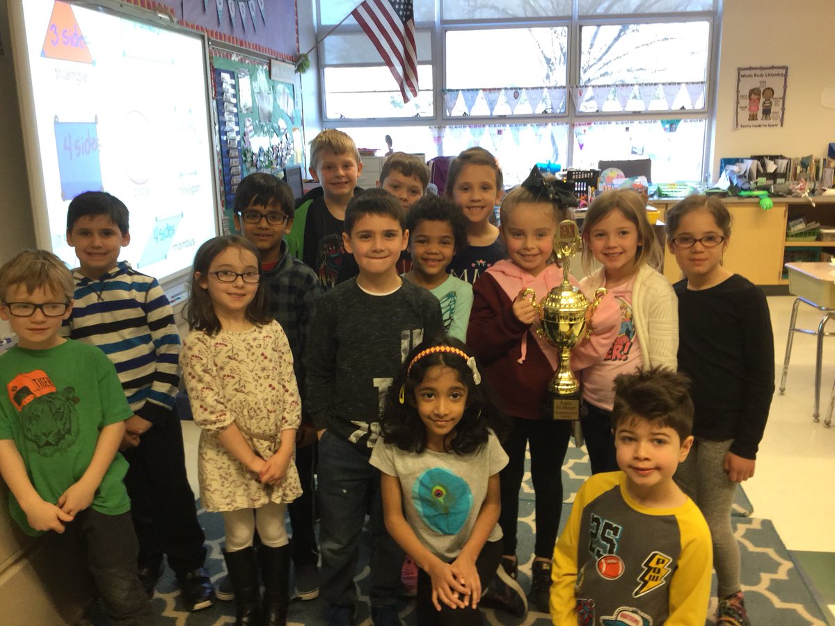 Good2noeMath's tweet photo. It’s happened a 1st for Goodnoe! Miss Quilty’s First graders are @FirstInMath Class of the Week. A first grade first! Congrats! https://t.co/tUhUJUK8sV