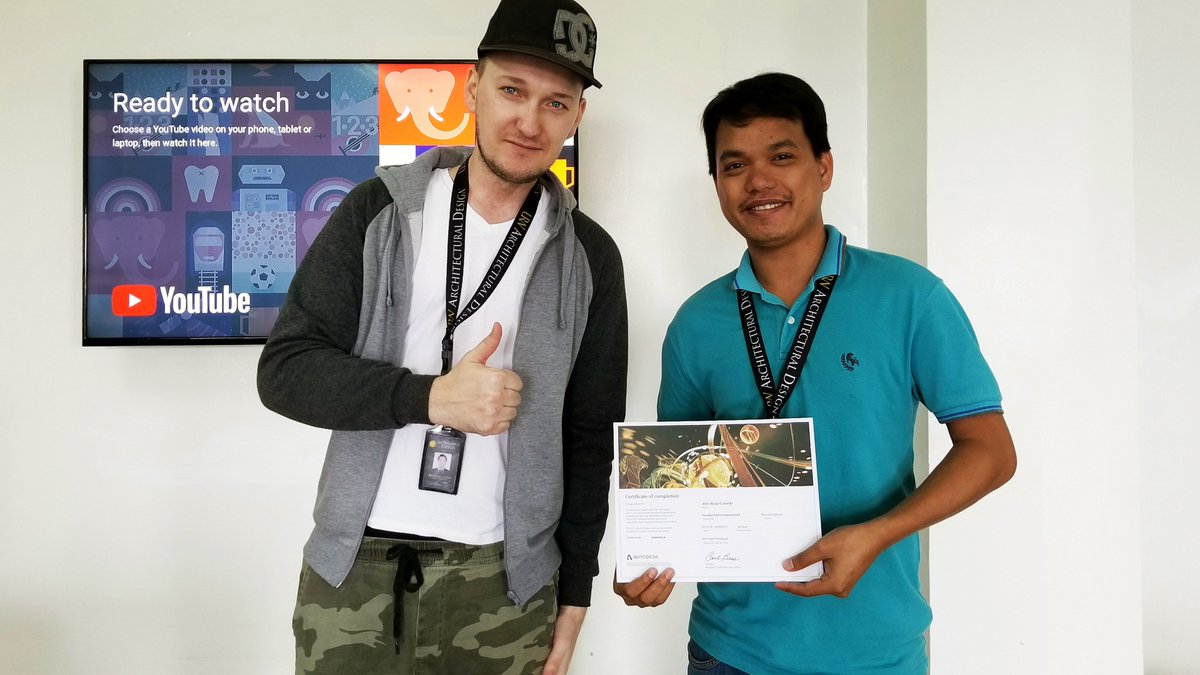 UnitedR_Studio's tweet photo. Cheers to these guys for completing the Autodesk Revit Architecture Training 2018! Milestone achieved! The company is truly great to have you. https://t.co/HmLyfjyutm