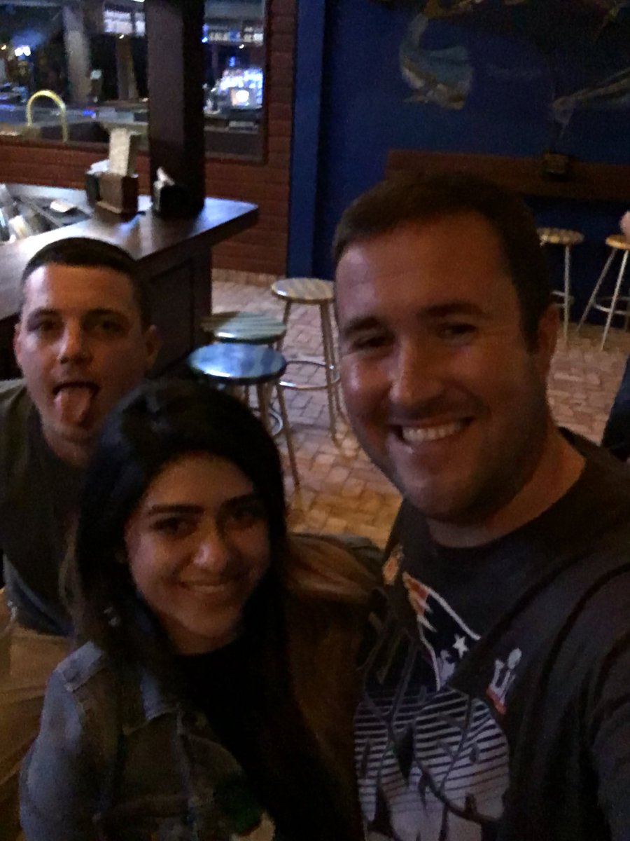 Celebrating the end of a great spring training with my buddies <a href="/K_Gleockler/">Kyle</a> and @christinacantos
