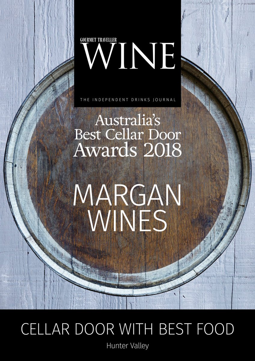 Very proud to have been named Cellar Door with Best Food, Hunter Valley by Gourmet Traveller WINE 2018. Visit us for yourself this Easter weekend to enjoy our Estate Grown, Estate Made produce. #gtwine #huntervalley #cellardoor #wine