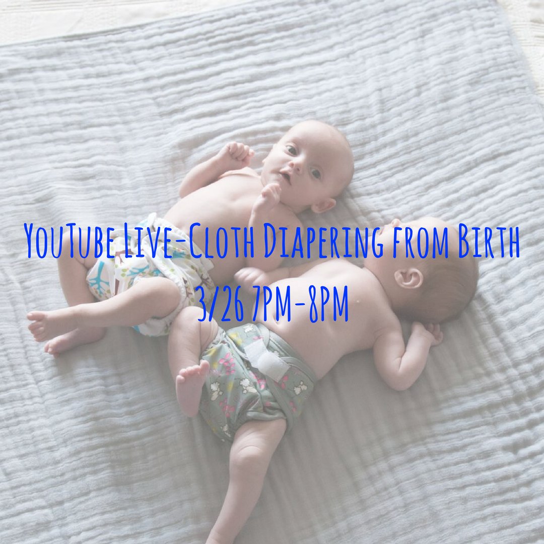 Cloth_Diaper's tweet photo. YouTube Live Tonight! Join us on YouTube in one hour for information about cloth diapering a newborn! #boopbaby #clothdiapers #newborns https://t.co/cMj4fBAfo4 https://t.co/POdu61GKAJ