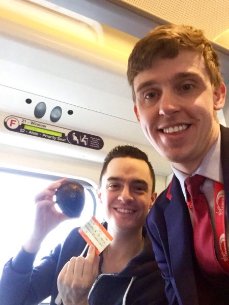 Virgin's tweet photo. .@RichardBranson: Love it when our teams get playful and creative to help customers β the @virgintrains #Avocard is a fun example #VirginFamily https://t.co/Q0aSdOFgoi https://t.co/EeLBWtS4Cn