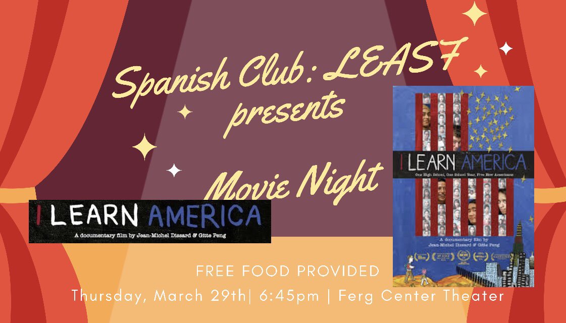 UA_LEASF's tweet photo. Come to movie night this Thursday for food and fun! https://t.co/bEoTqgvtJH