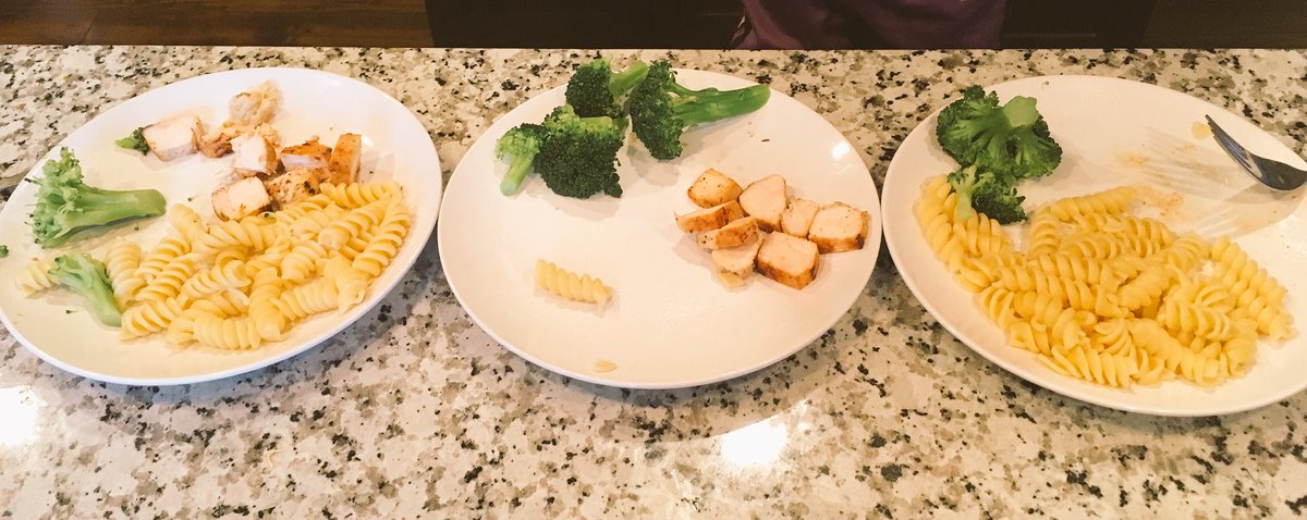 RepIrwin's tweet photo. I have three girls. I cooked a dinner of chicken pasta and broccoli. Each child ate ONE component. Am I padding my stats if I call this a win? (No one is screaming) #carbmonster #vegetarian #meateater https://t.co/b4vsk11PWD