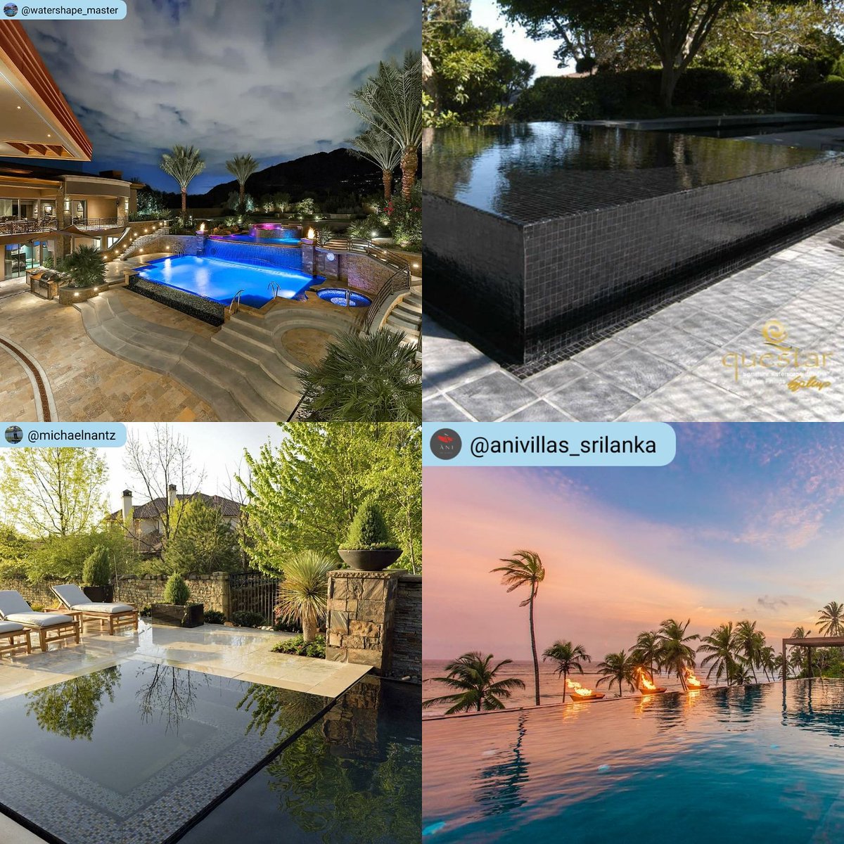 Start your week out with four corners of <a href="/swdmasters/">Watershape Society</a>! <a href="/RedRockPools/">Watershape Master</a> <a href="/TheQuestarPools/">Questar_Pools</a> <a href="/FabPools/">Michael Nantz</a> <a href="/Aquatic_Consult/">Aquatic_Consultants</a> #swdmasters #amazing #luxurypools #awesome #swimmingpool #beautiful