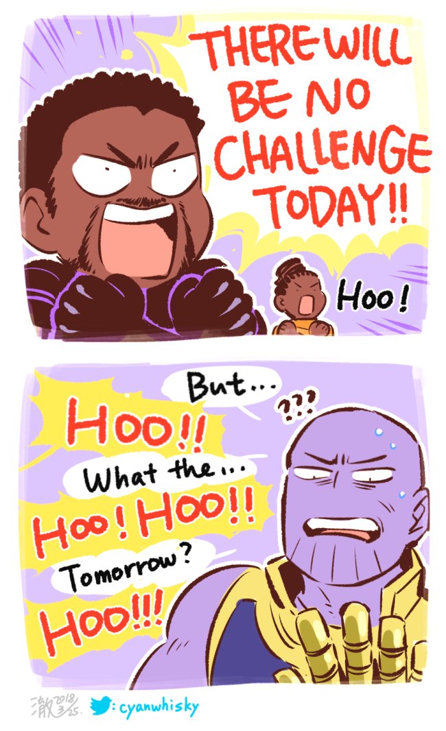 #InfinityWar #BlackPanther umm, how about tomorrow?? 