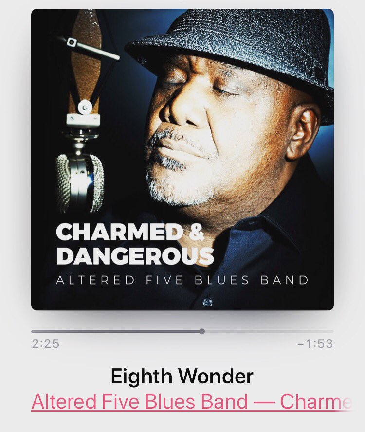 Got through my very bumpy flights today by listening to the smooooth sounds of the badass <a href="/A5BluesBand/">Altered Five Blues Band</a> 🎶🎵 #alteredfivebluesband #Eighthwonder #blues