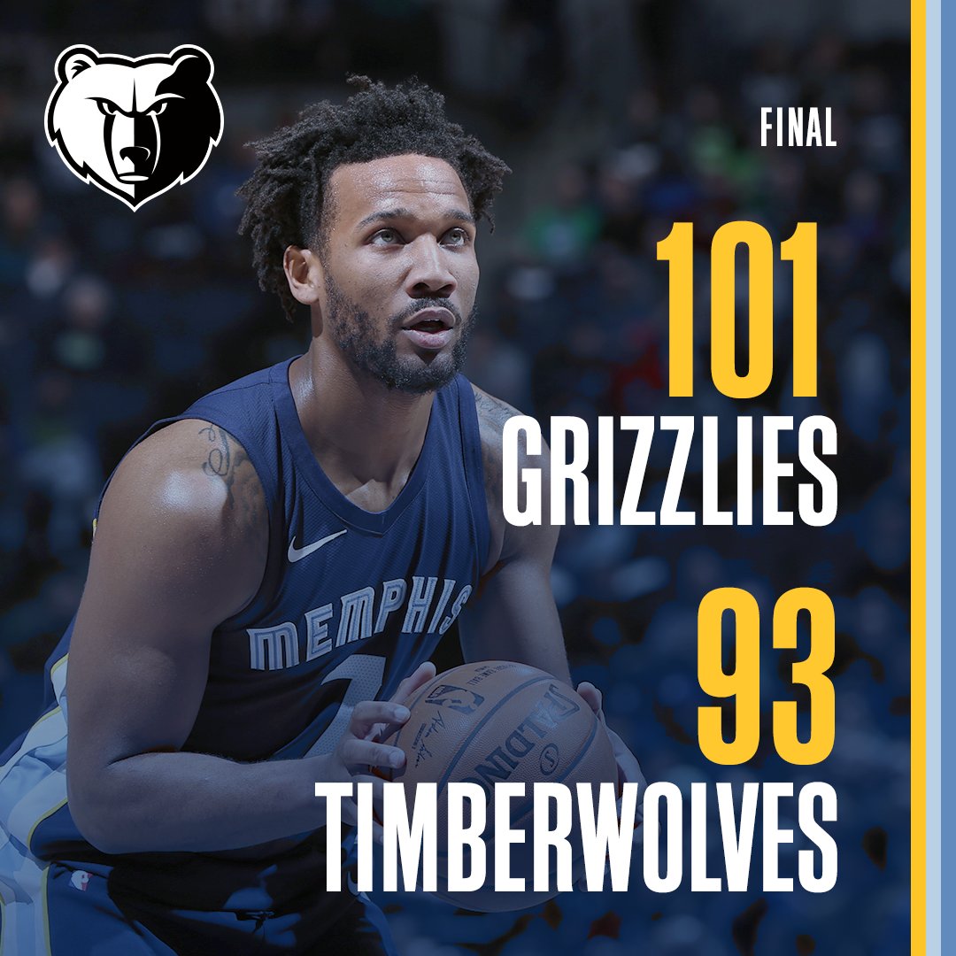 justwillingham's tweet photo. .@memgrizz: W!!!! 

#MEMvMIN https://t.co/sTunkbrU1Q
