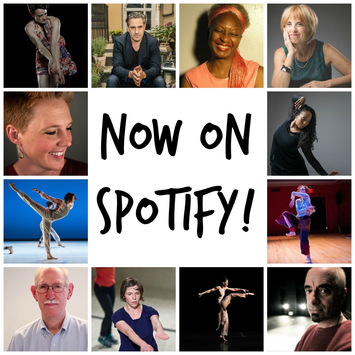 ShapersPodcast's tweet photo. We are now downloadable on Spotify! Hear from shapers of the #dancefield! #shaperspodcast #Spotify https://t.co/x5ml1EEQAi