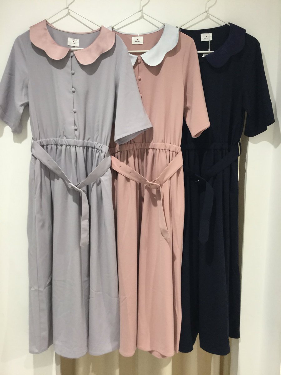 Merry Jenny 梅田店 V Twitter おすすめアイテム スカラップカラーシャツワンピース ピンク ブルー ネイビー 9 500 税抜 電話通販はこちら 06 6371 1380 Merryjenny 梅田est
