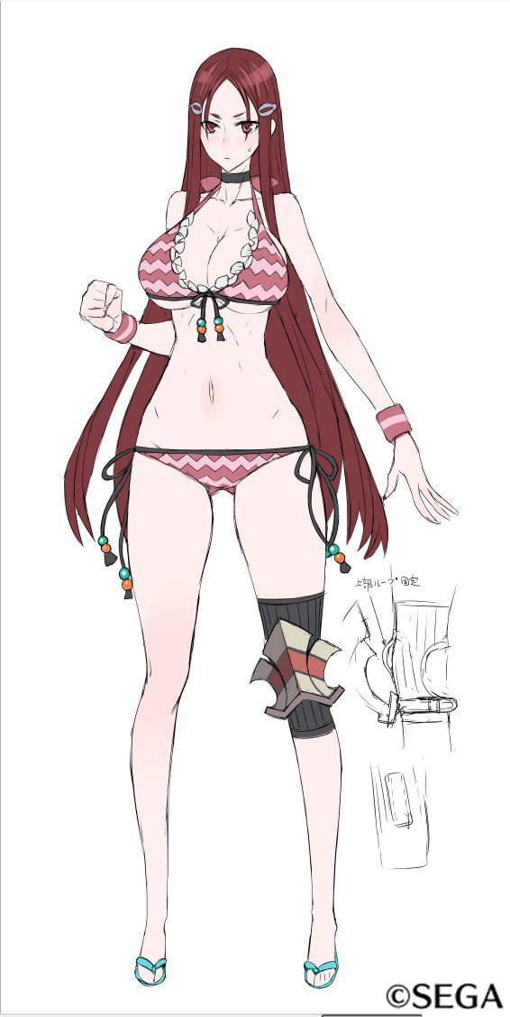 戦ヴァル4開発者ツイッター ニコラとキアラの潜入日誌 カイ水着設定画 Val4 Pr Valkyria
