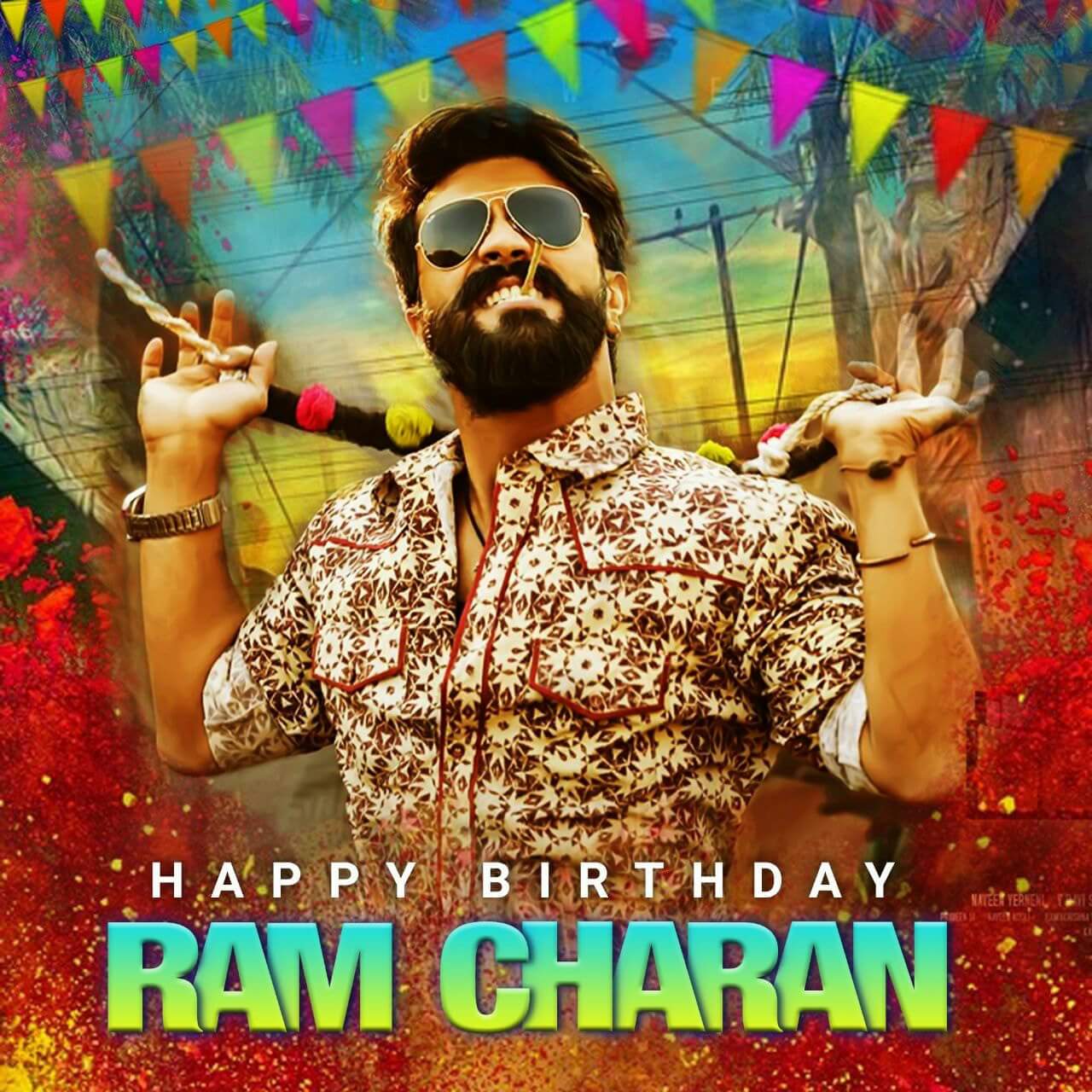 Happy birthday to mega power star ram charan (chitti babu) 