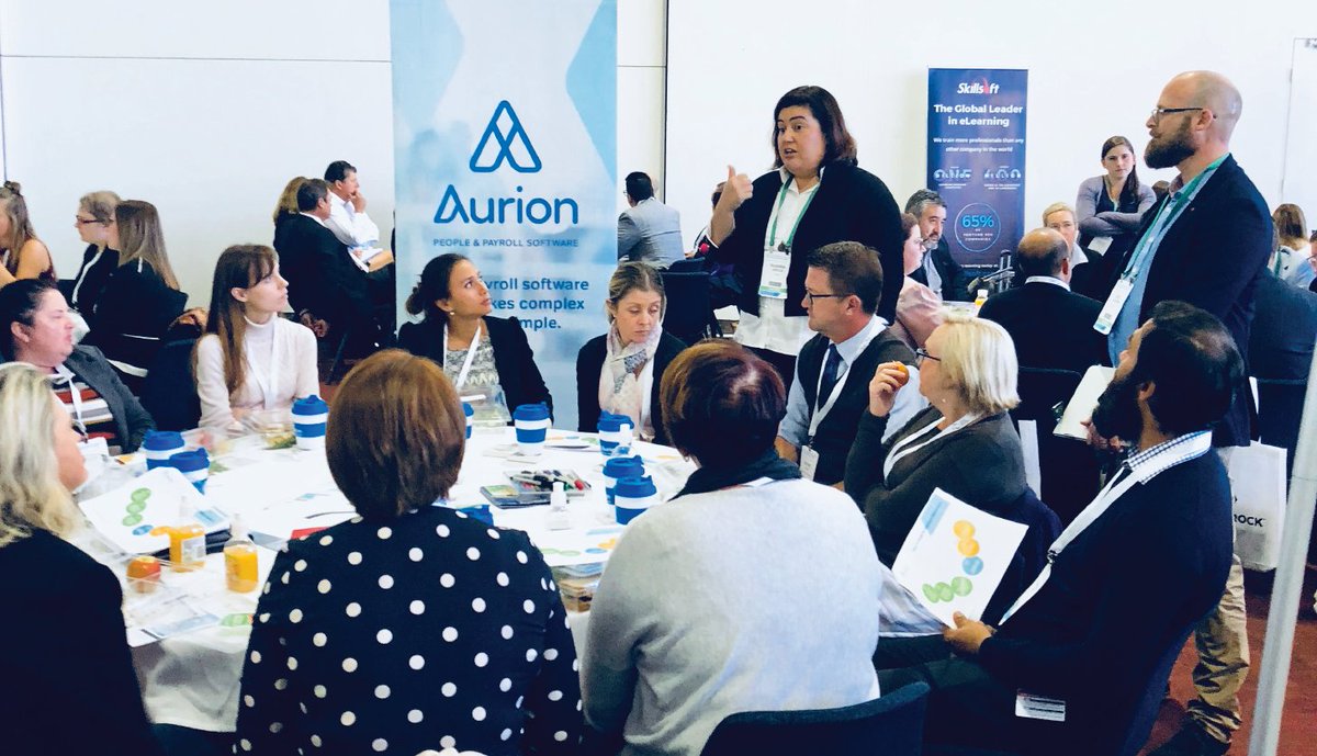 AurionHRIS's tweet photo. In Session... Our @psnanz Roundtable has begun! Hosted by our talented Product & Marketing Manager @reianna we delve into the topic of Reimagining Employee Experience in the Workplace of the Future. #pss2018 #publicsectorinnovationshow #hrinnovation #hrsoftyware #techgov https://t.co/yEKurj4HzQ