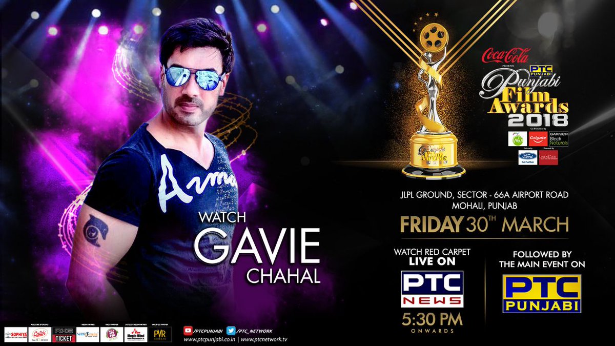 Watch <a href="/gaviechahal/">Gavie Chahal ( Navdeepak Singh Chahal )</a> hosting #PTCPunjabiFilmAwards2018

Save the date, #PFA2018 is coming on 30th March.

Watch Red Carpet Live On PTC News at 5:30 PM onwards, followed by The Main Event on PTC Punjabi

#PTCPunjabi #PTCNetwork