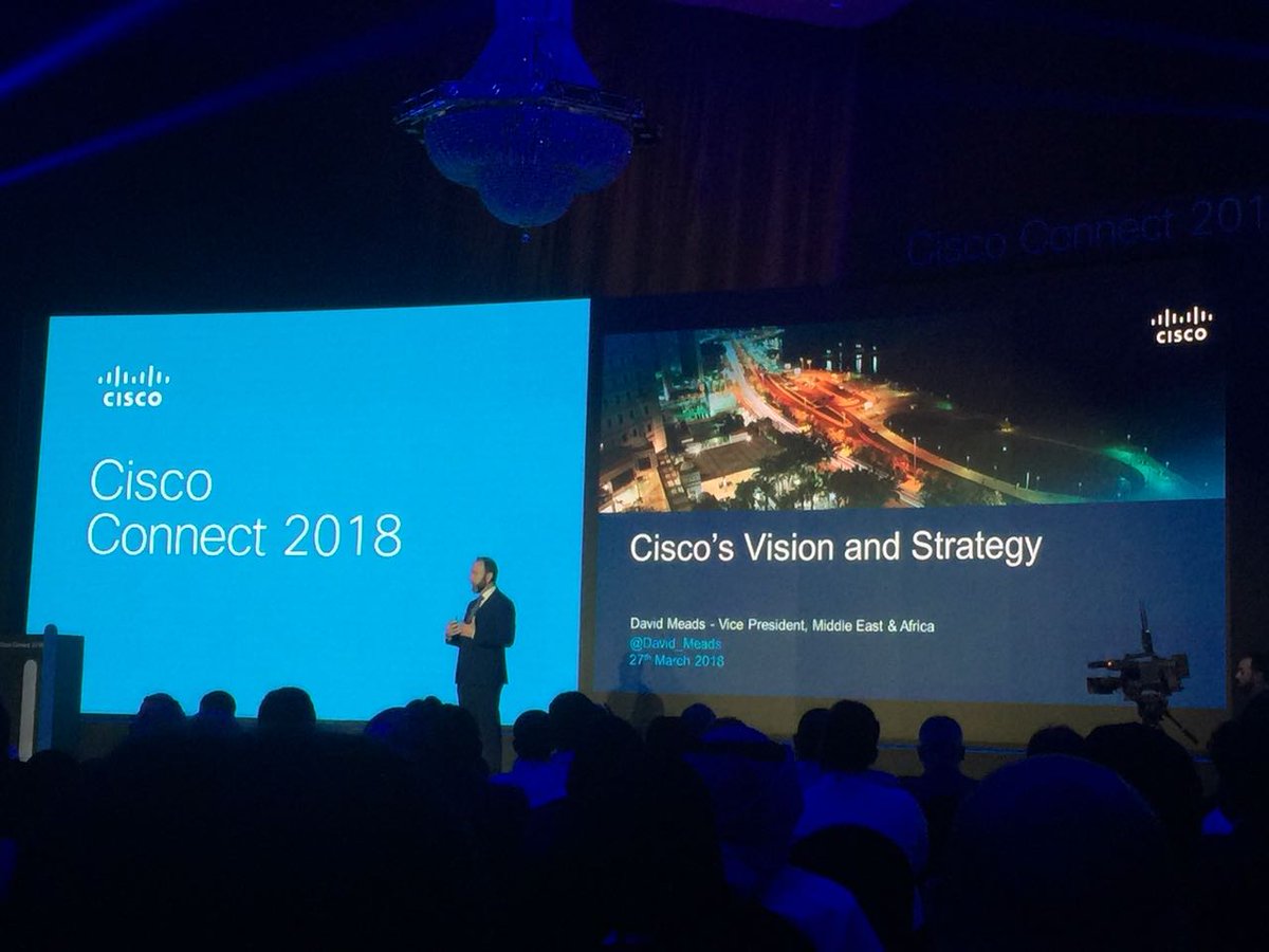 LogicomDisti's tweet image. And now @david_meads takes to the stage at #CiscoConnectSaudi, discussing Cisco&apos;s strategy for secure, intelligent platforms for #digital business. #NetworkIntuitive @CiscoSaudia #CiscoDCC18 #DCCLOGICOMSA18