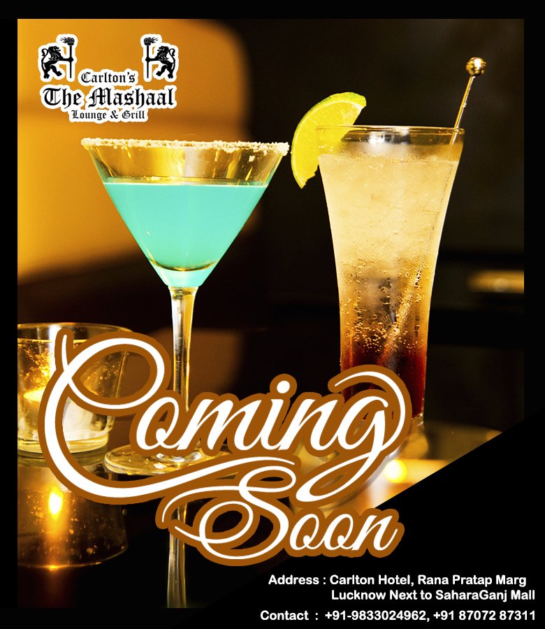 themashaalloung's tweet photo. #Carlton's the mashaal lounge and grill
Opening Soon 
Address : Carlton Hotel, Rana Pratap Marg 
Lucknow Next to SaharaGanj Mall
#Lounge #Lunch #Buffet #Foodlover #Grill,
#Dinner #Carlton's #TheMashaal #Loungeandgrill
For Reservations : +91-9833024962, +91 87072 87311 https://t.co/ky9OOjADXC