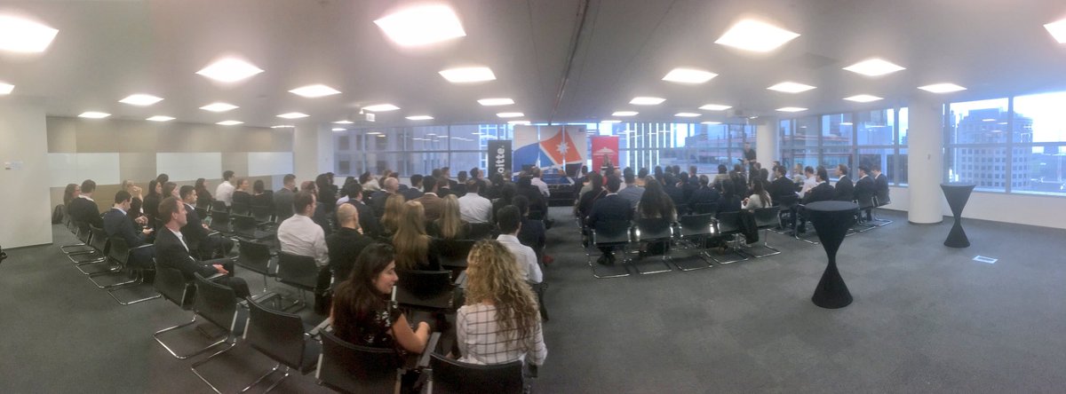 YoungAICC's tweet photo. What a crowd! About to hear from @ANZ_AU CEO @ElliottShayne. Magnificent venue from our hosts @Green_Dot and sponsors @centralequity https://t.co/i8L85OPh0Z