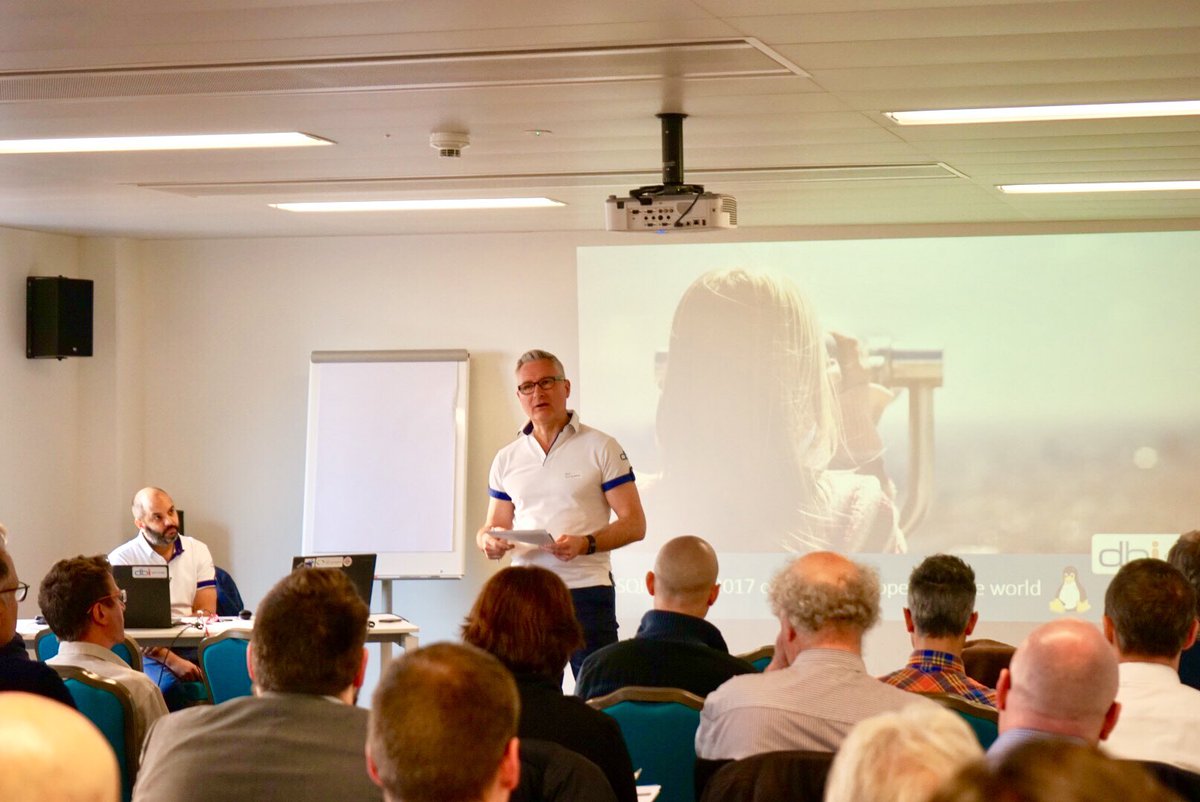 dbiservices's tweet image. @Pybrehier welcomes our guests in Lausanne for an event talking about #SQLServer2017 #fullroom #Open4Tech