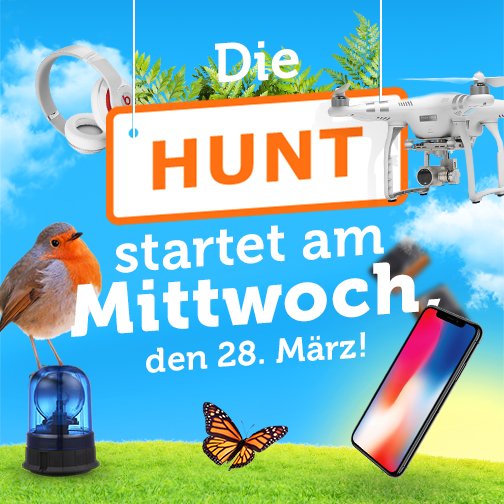 iBOODde's tweet photo. Es ist wieder so weit! Am 28.03.2018 beginnt um 00:00 Uhr unsere beliebte HUNT!

Stellt euch den Wecker, haltet Snacks sowie Getränke bereit und auf geht`s! :)

#iboodde #ibood #iboodhunt #onlineshopping #iboodbox #boxingday #webshop #ecommerce #box #flashsales #deal #shopping https://t.co/W0hLGlKspq