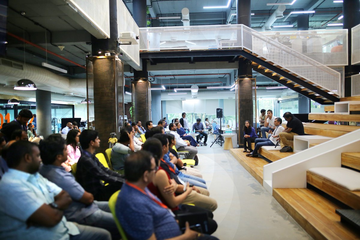 THubHyd's tweet photo. Here are the snapshots from the Finale - 'Demo Day' of our T-Scale program in association with @PwC_IN and @thatscocreation.
The program consisted of targeted market scaling & internal scaling programs to assist #startups scale faster.
#THub #Scale #TScale #Innovation https://t.co/Ljxfuc83sI