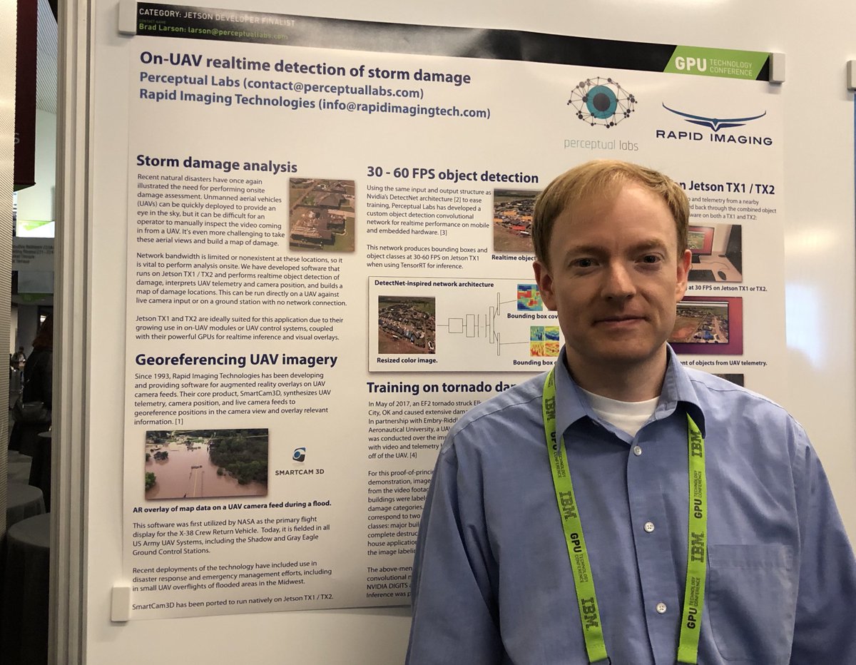 bradlarson's tweet photo. The GTC poster session might have been the busiest I’ve attended. Definitely the right audience to talk with about object detection. https://t.co/Bmw9AhBvYS