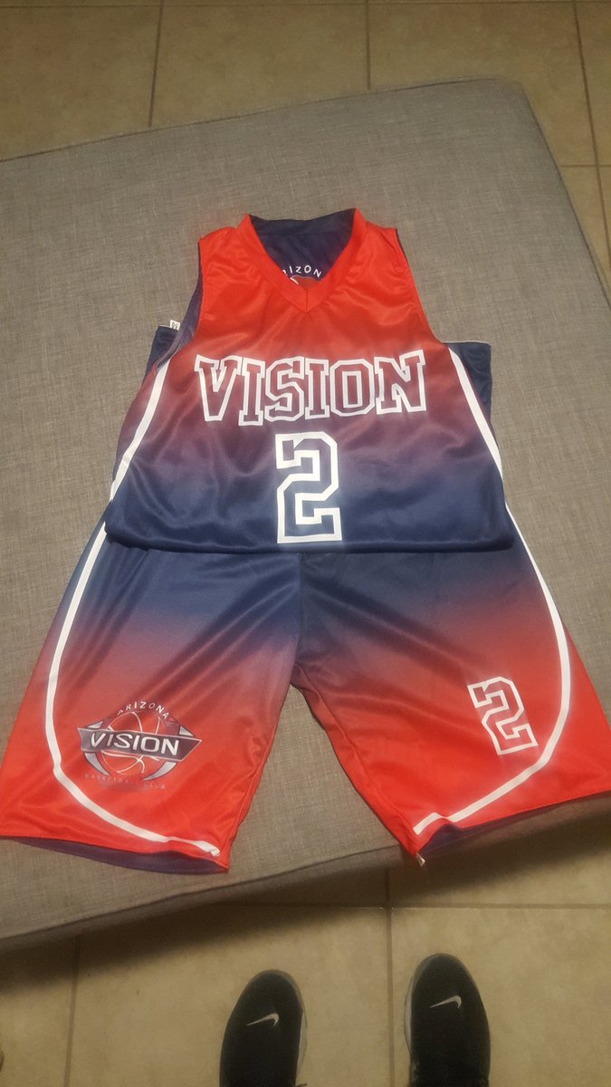 azvisionbball's tweet photo. New gear just in time for our next tournament. #freshunis #gearedup #azvision https://t.co/l8oafplXU2