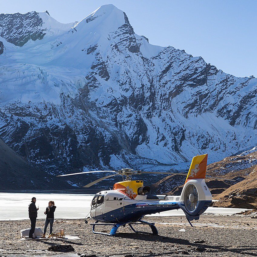 WIXSQUARED's tweet photo. We now offer helicopter flights to #Jhomalhari Base Camp before flying on to #Gangte. We also offer #helibiking & #heli camping plus regular mountain flights and transfers between valleys in #Bhutan #umaparo @COMOHotels #landofthethunderdragon #inspiredtravelandevents #wixsquared https://t.co/v5KUCucrcr