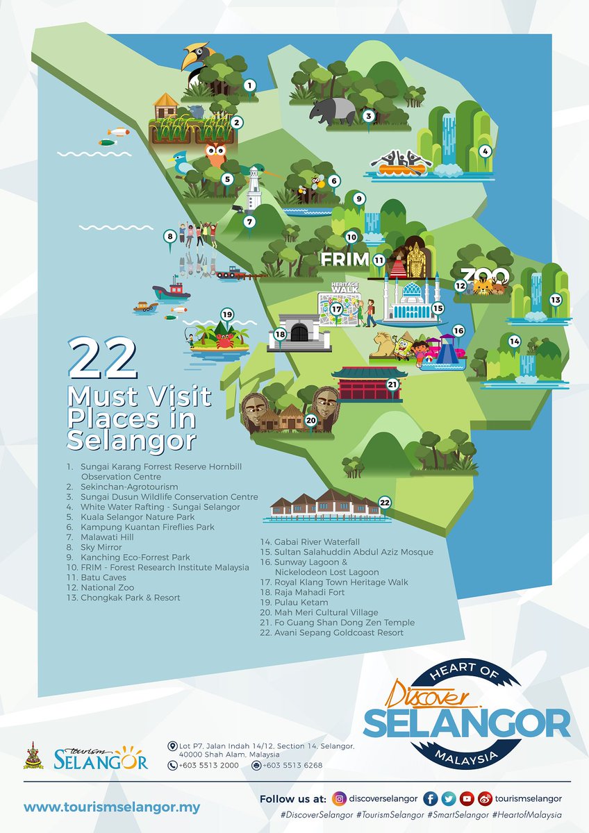 Tourism Selangor On Twitter 22 Must Visit Places In Selangor Selangor Tourism Travel More Info About Tourism In Selangor Visit Https T Co 7fmlmkgjcr Twtshah Alam Twt Selangor Twt Outdoor Backpackingmy 1ampang Asalgombak Wearekl