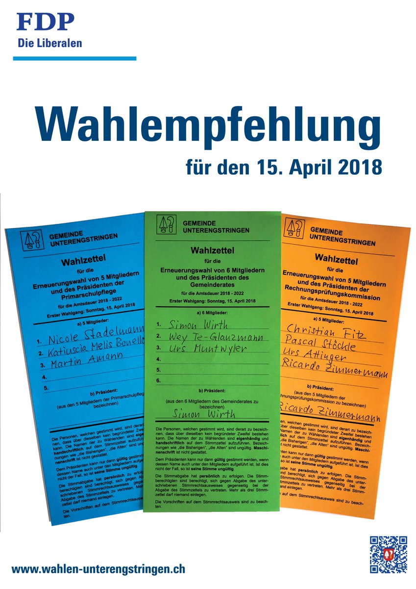 fitz_ch's tweet photo. nicht vergessen! am 15.04.18 wählen zu gehen#unterengstringen #wahlen #rpk #fdphttps://t.co/eZufeBDOiD https://t.co/UItKx3oipl https://t.co/ynssJkckf3