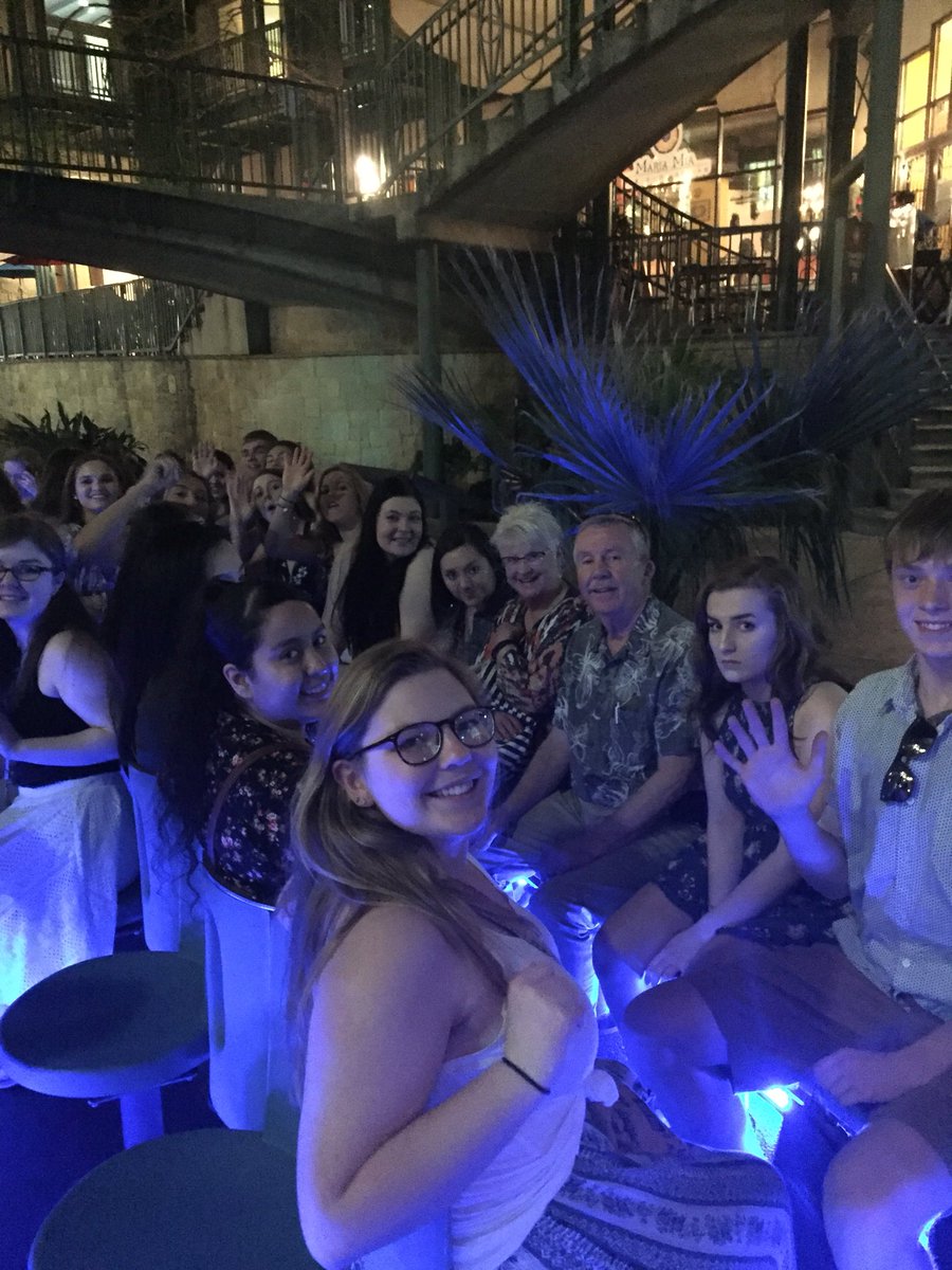 BridgetteHoll's tweet photo. It is all quiet on the southern front. We capped the night with a river cruise, learning about the history of San Antonio. #PRST2018 https://t.co/80hmPkCKVl