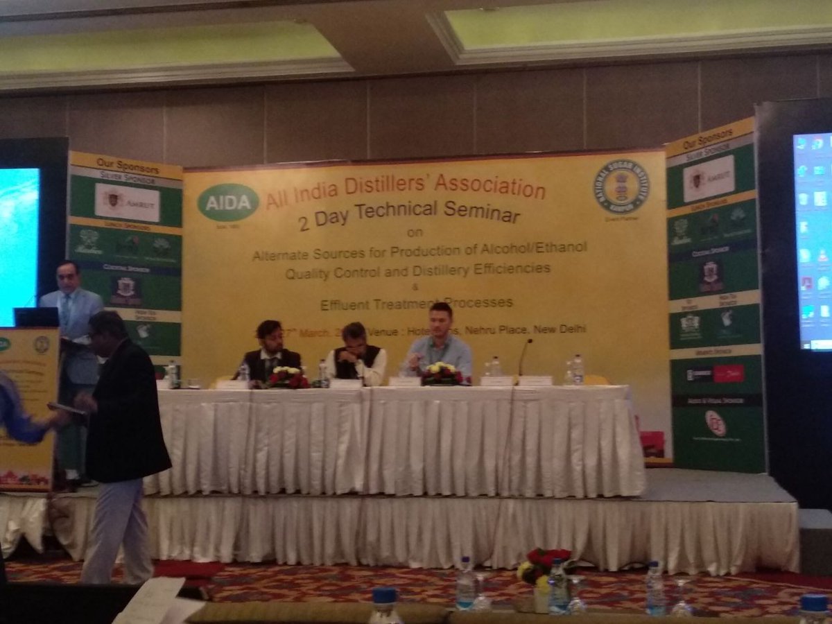 PaquesIndia's tweet photo. All you need to know about effluent treatment in distilleries. Now presenting at the AIDA technical seminar in New Delhi. @PaquesBalk https://t.co/MsIFNkyD9W