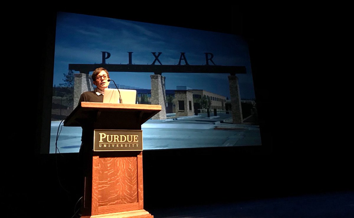 Purdue_SAS's tweet photo. Thank you @dafeinberg for visiting @LifeAtPurdue and inspiring all of us! Keep making beautiful movies at #Pixar and keep inspiring us! https://t.co/8HJhHTZfSs