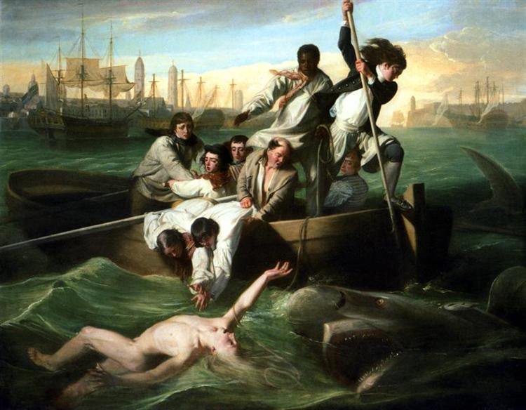 MuseumArtworks's tweet photo. Watson And The Shark by John Singleton Copley in 1782 #HistoricalPaintings https://t.co/ktdIAfZKYQ