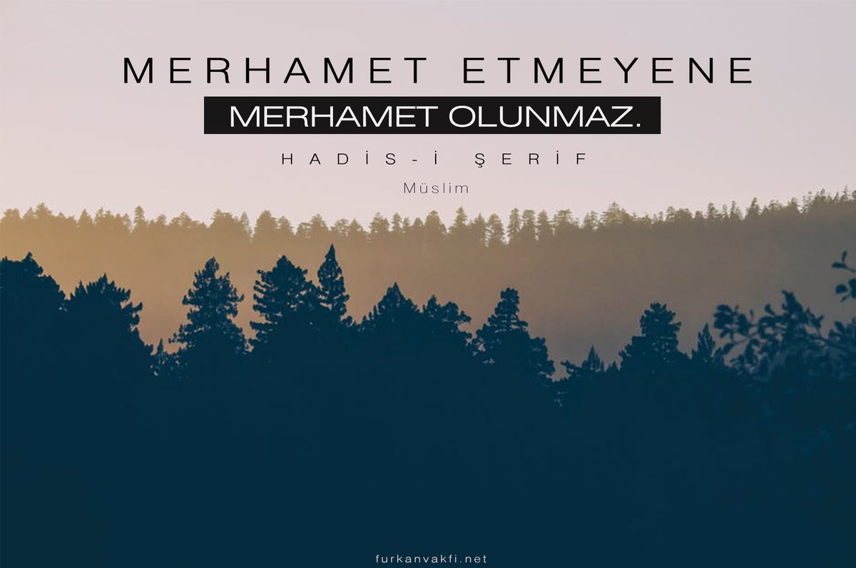 MedyaFurkan's tweet photo. Merhamet etmeyene merhamet olunmaz.
Hadis-i Şerif /Müslim https://t.co/XZyKGhtbZc