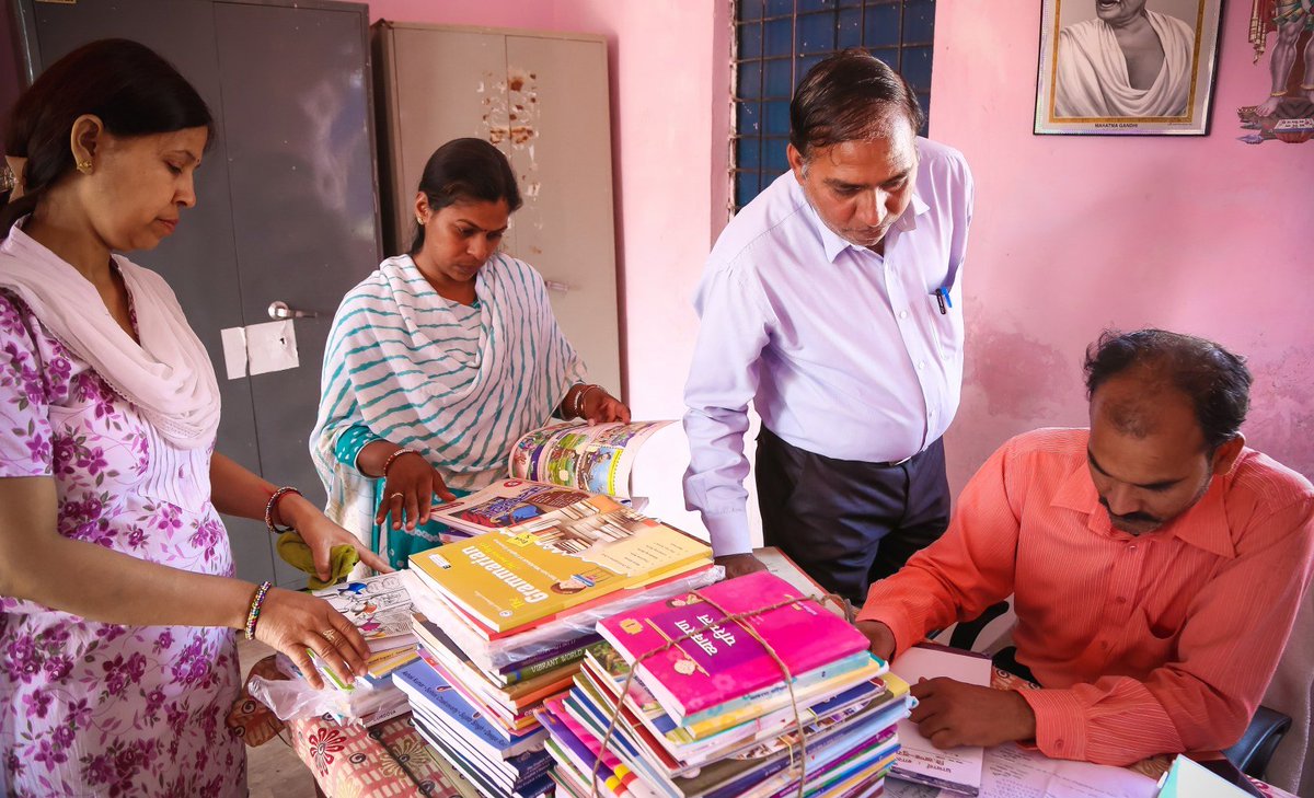 LAHSGwalior's tweet photo. As part of its socio-educational charity program, @LAHSGwalior distributed free textbooks in some Govt. schools on March 14. A group of #LAHS teachers visited Govt. High Schools of Rora, Bilioua &amp; Kalyani to give away books to needy children. The books were gratefully received. https://t.co/8jSTgAZUop