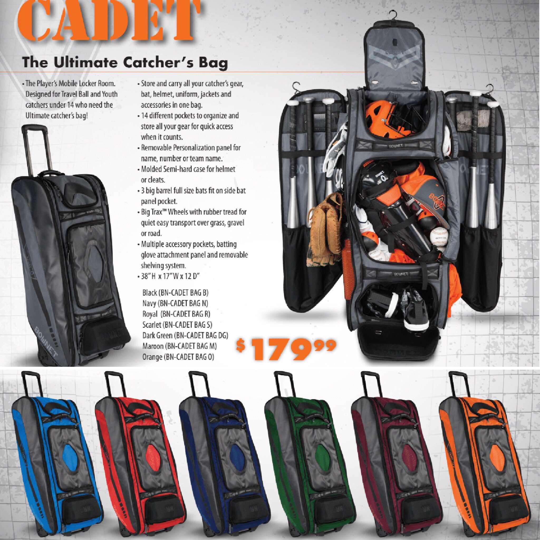 Bownet on X The Cadet The Ultimate Players and Catcher s Bag Comes in 7 colors baseball fastpitch softball bag catcher catcherbag https t v5smCzcvtB X