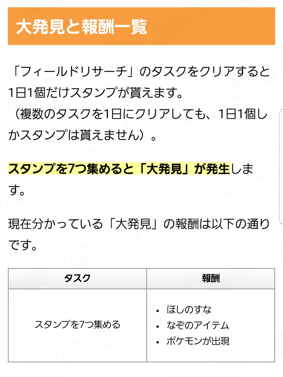 ポケモンgo攻略情報 ポケマピ 解析で判明した情報も含めて ポケモンリサーチの最新情報を更新しました ポケモンgo ポケモンリサーチ最新情報 フィールドリサーチ スペシャルリサーチ 大発見まとめ T Co 2mszqgodf6 ポケモンgo