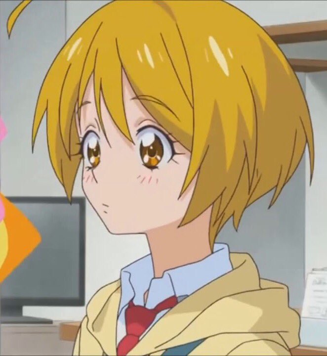 実茶畑 Ar Twitter みんな大好き 輝木ほまれ ちゃん アニメの設定画はキリリの男顔ですが ファンの描くイメージは 丸顔 のカワイイ系 これは速攻で設定画を変更しないと 貴重な逸材を失う事に 面長の男顔x やさしい眼の丸顔 次発売の制服
