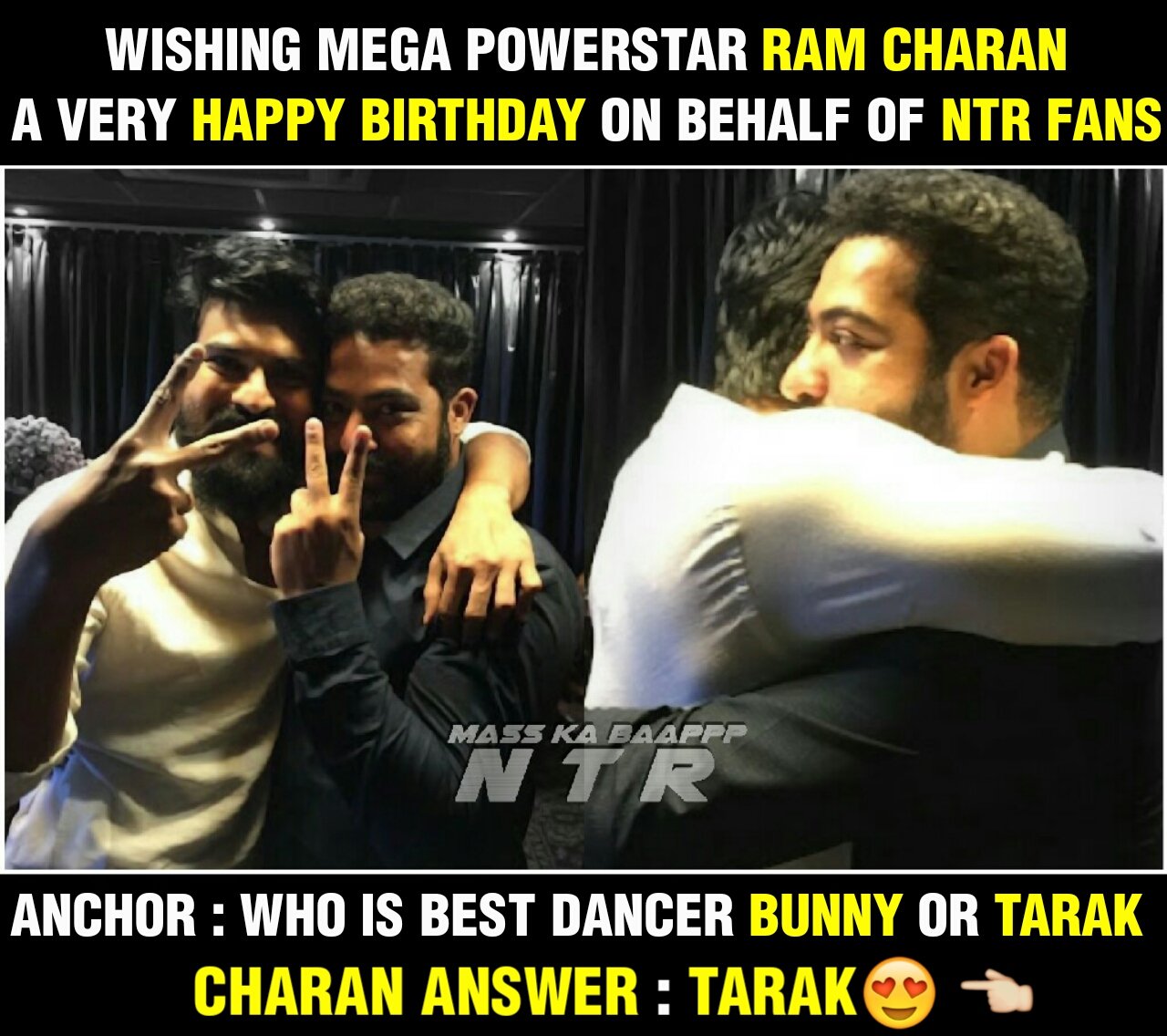 Wishing Ram Charan garu a very very happy Birthday 