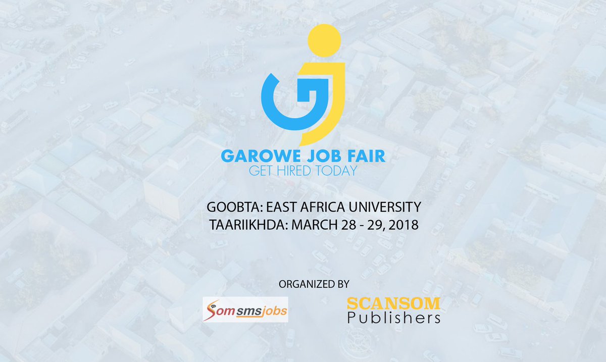 DaudDaahir's tweet photo. If you are in Garoe and looking for employment opportunity come to @GJF2018 only one day remained, well its occasion to meet with a talented people @alihwarsame @YasirBaffo @Mohamoud7474 @samsamsaid2 https://t.co/9MAkEPSzCW