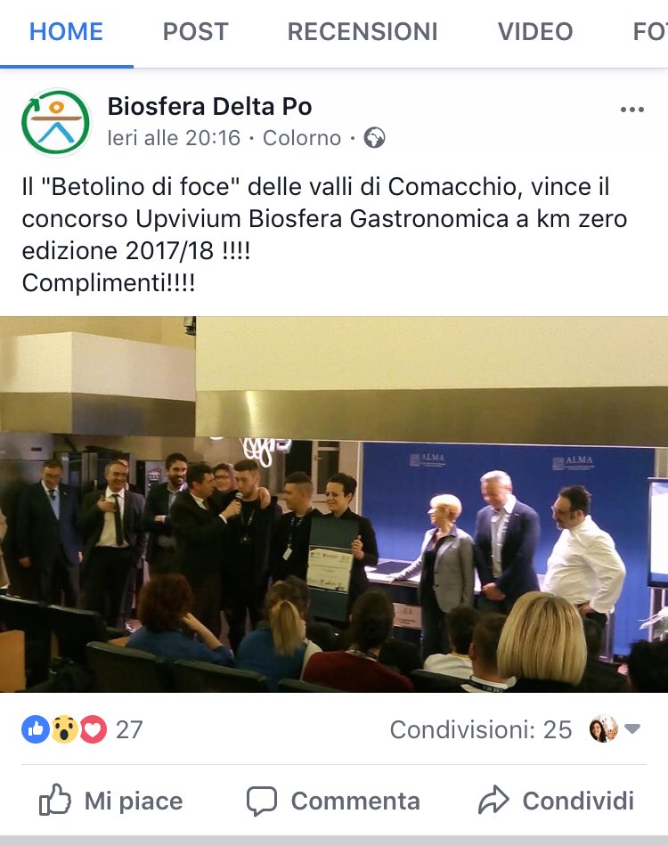 mydeltapo's tweet photo. Complimenti al #bettolinodifoce di @comunecomacchio che ha vinto il concorso #upvivium #BiosferaKm0 🎉🥂🎈#biosferadeltapo #mydelta #GrandeDelta https://t.co/Sukszya3Du