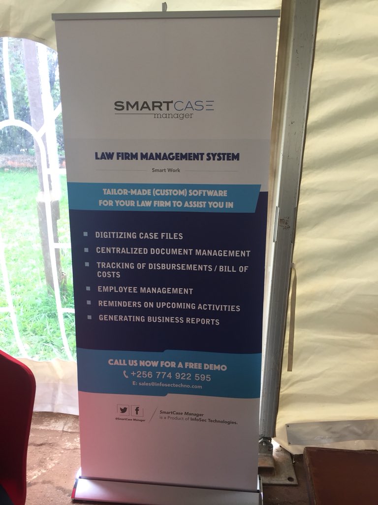 SmartCase_UG's tweet image. Pass by the #Smartcase stall for a FREE Demo!we are in the exhibition tent.Let’s show you how to automate the entire lifecycle of a legal case file.