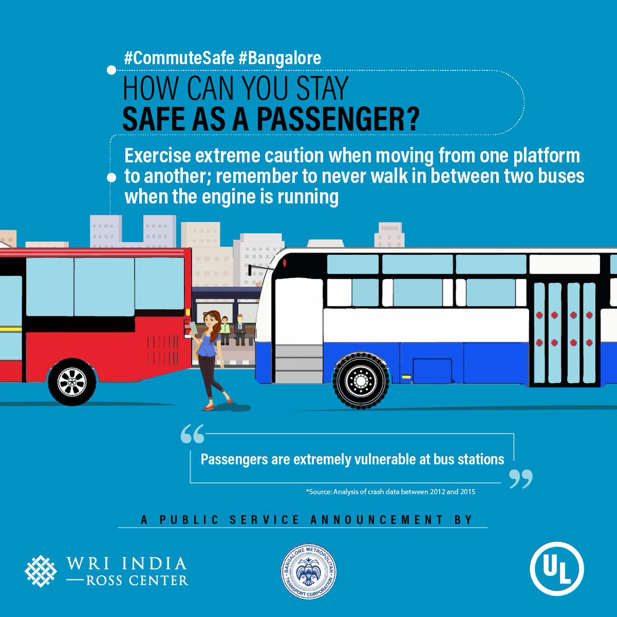 MyGeorgeApp's tweet image. RT @BMTC_Bangalore: Always exercise caution when you are in a bus station. #CommuteSafe #Bangalore #RoadSafety