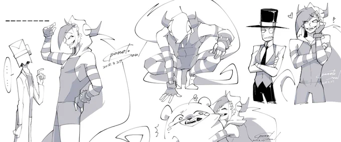 功課是甚麼? 能吃嗎??🤣
((畫了一些 Demencia. 的性轉閒圖～
#Villainous 
