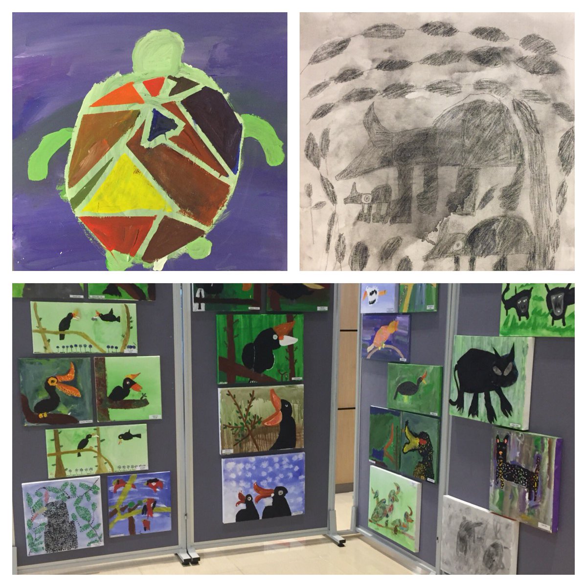 Phil_Delmotte's tweet photo. Don’t miss the Year 3 exhibition of #MalaysianWildlife paintings &amp; superheads in the school foyer until 20th April. @RootsandShoots @WWFMalaysia #GISLearning https://t.co/fKZQG6y2rZ