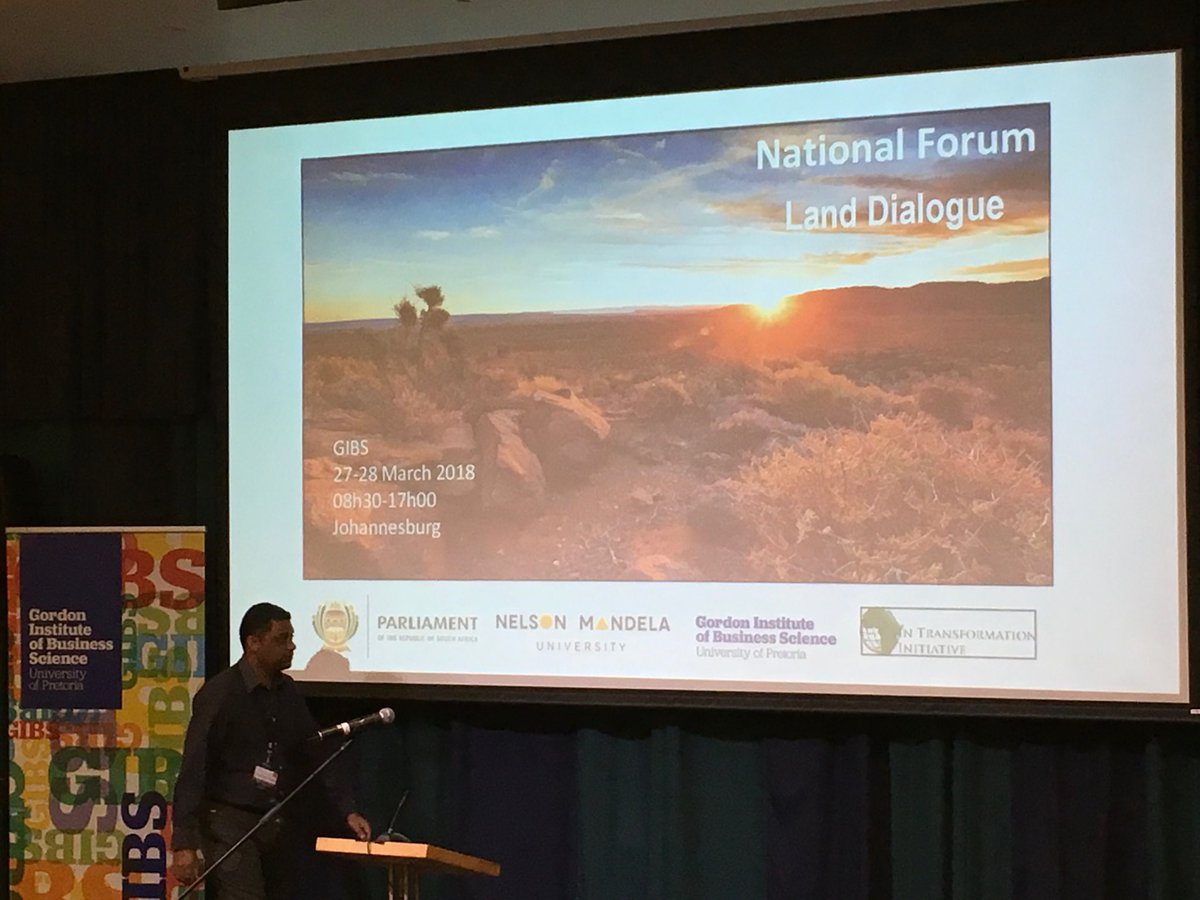CarienKruger's tweet photo. Eerste dag v gespreksforum oor grondonteiening sonder vergoeding begin binnekort, aangebied deur Roelf Meyer se In Transformation Initiative, Tuks se Gordon Institute of Business Science, Nelson Mandela-universiteit, en Parlement @landbou https://t.co/c0n0BJj0mw