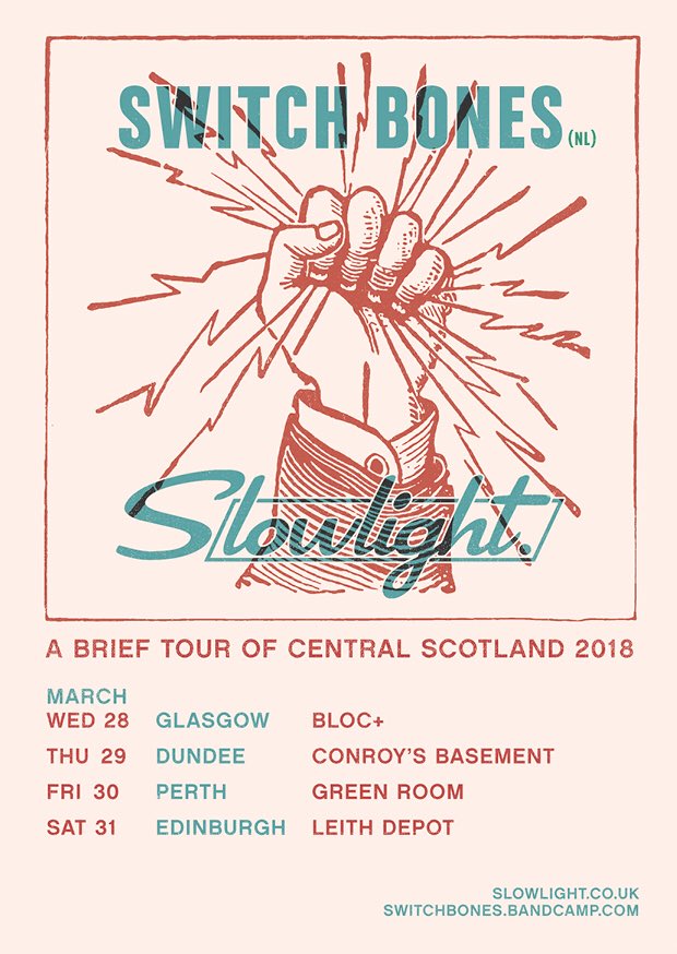 Our tour with <a href="/switchbones/">Switch Bones</a> kicks off tomorrow night at our favourite place, <a href="/BlocGlasgow/">Bloc+</a>!