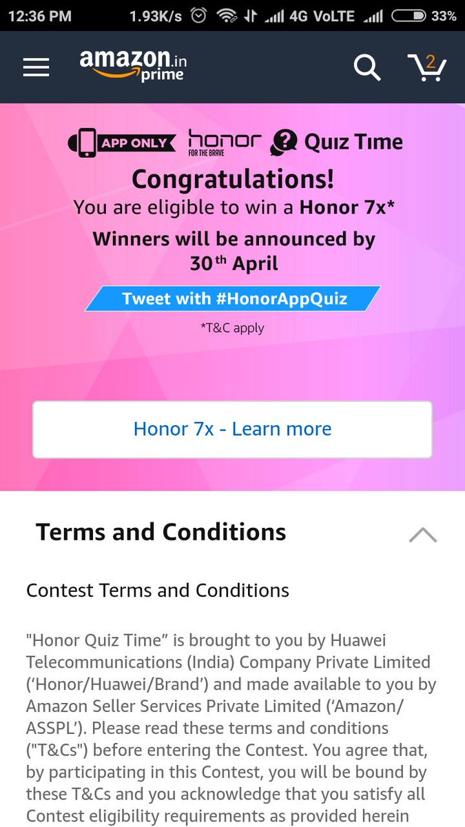 ishankarIN's tweet image. #AmazonAppQuiz
Done Kuch to dedo